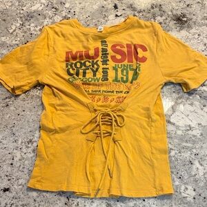 BP Yellow Music Graphic Tee